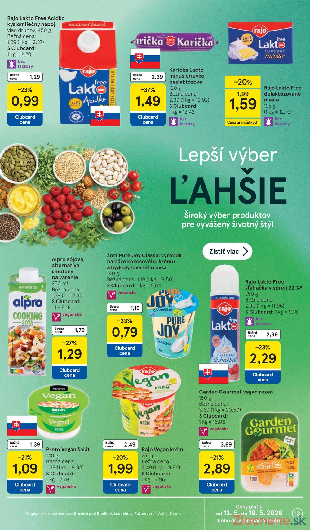 Leták Tesco - Tesco supermarkety od 13.5. do 19.5.2026 - strana 13 Leták Tesco - Tesco supermarkety od 13.5. do 19.5.2026 - strana 13