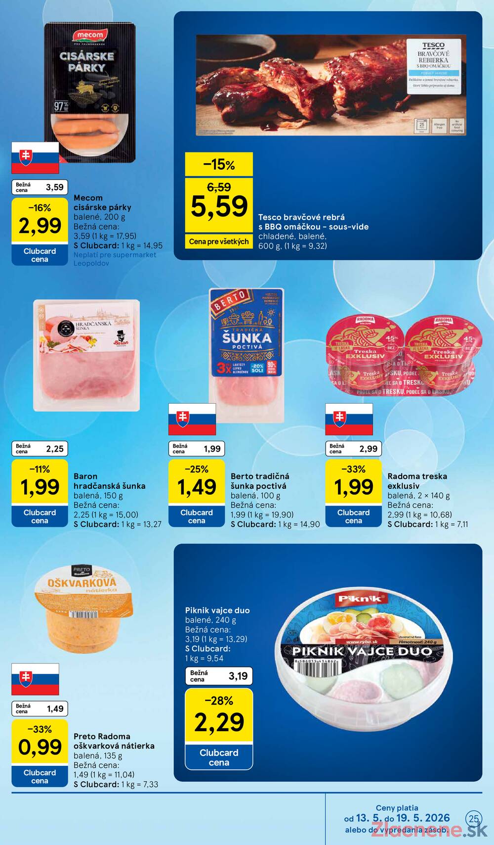 Leták Tesco - Tesco supermarkety od 13.5. do 19.5.2026 - strana 25