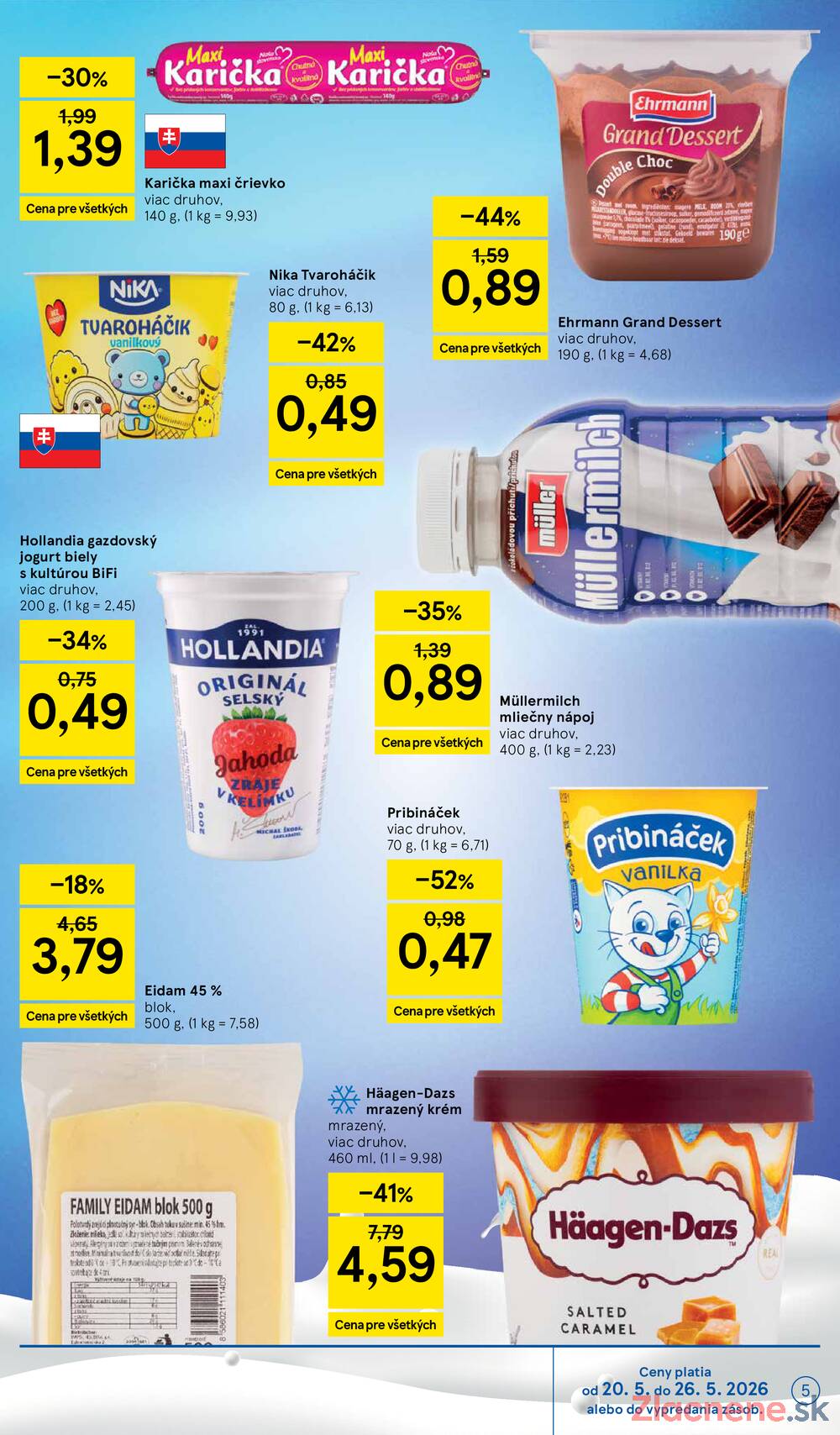 Tesco supermarkety od 20.5. do 26.5.2026