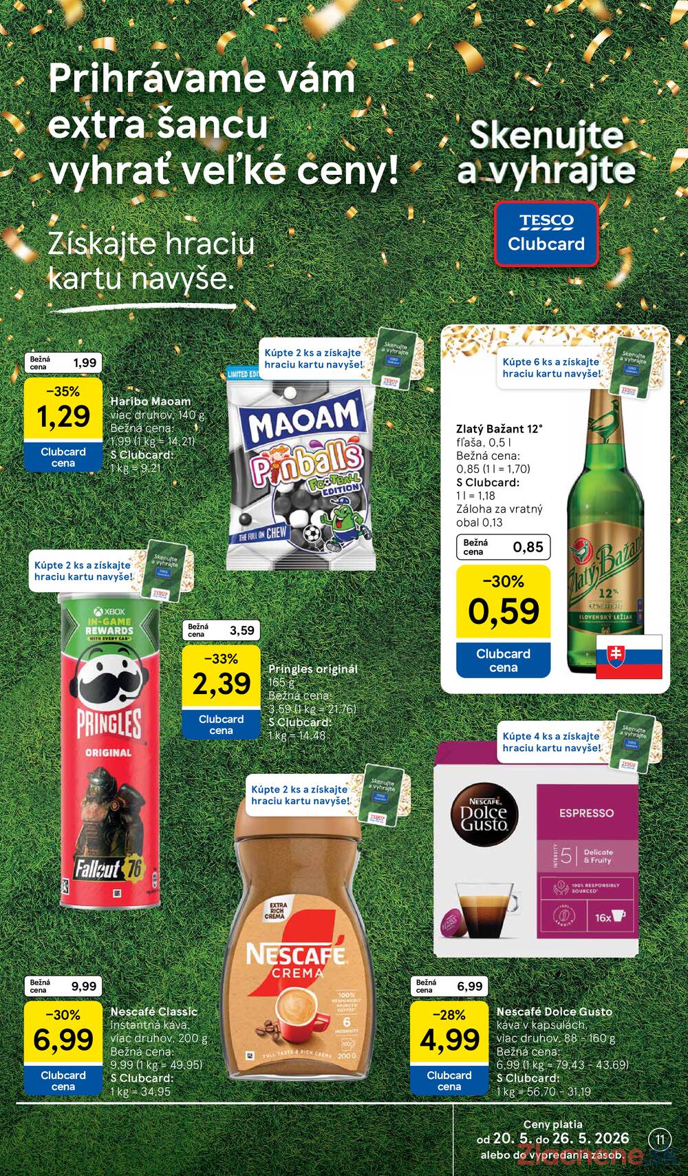 Tesco supermarkety od 20.5. do 26.5.2026