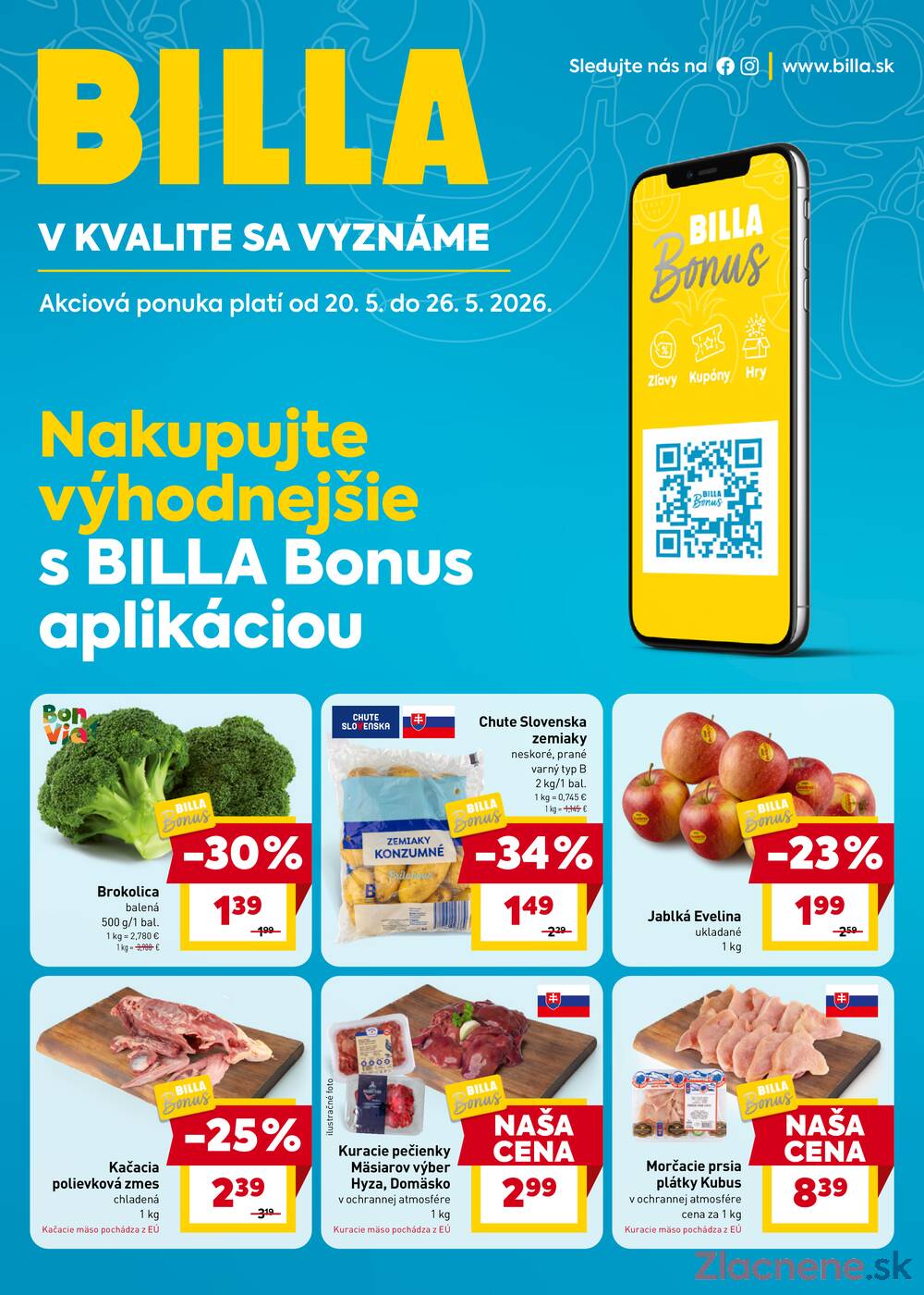 BILLA od 20.5. do 26.5.2026