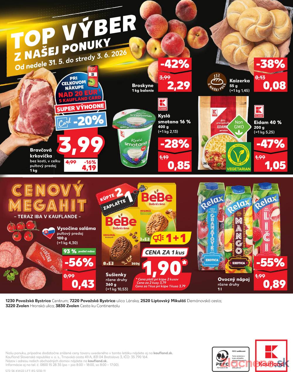 Kaufland 28.5. - 3.6. - Kaufland Liptovský Mikuláš