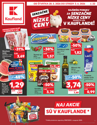 Leták Kaufland 28.5. - 3.6. - Kaufland Liptovský Mikuláš
