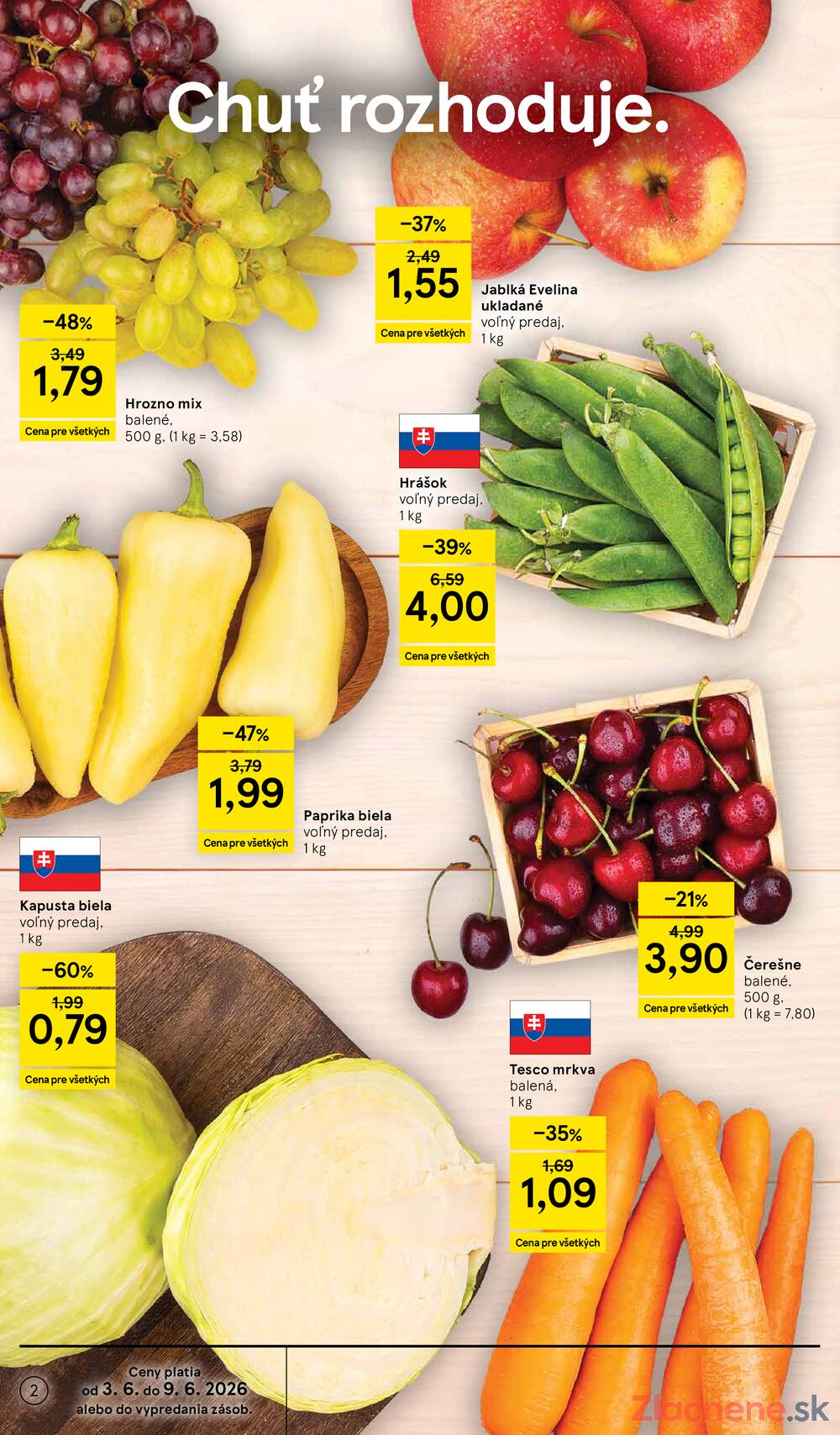 Tesco supermarkety od 3.6. do 9.6.2026
