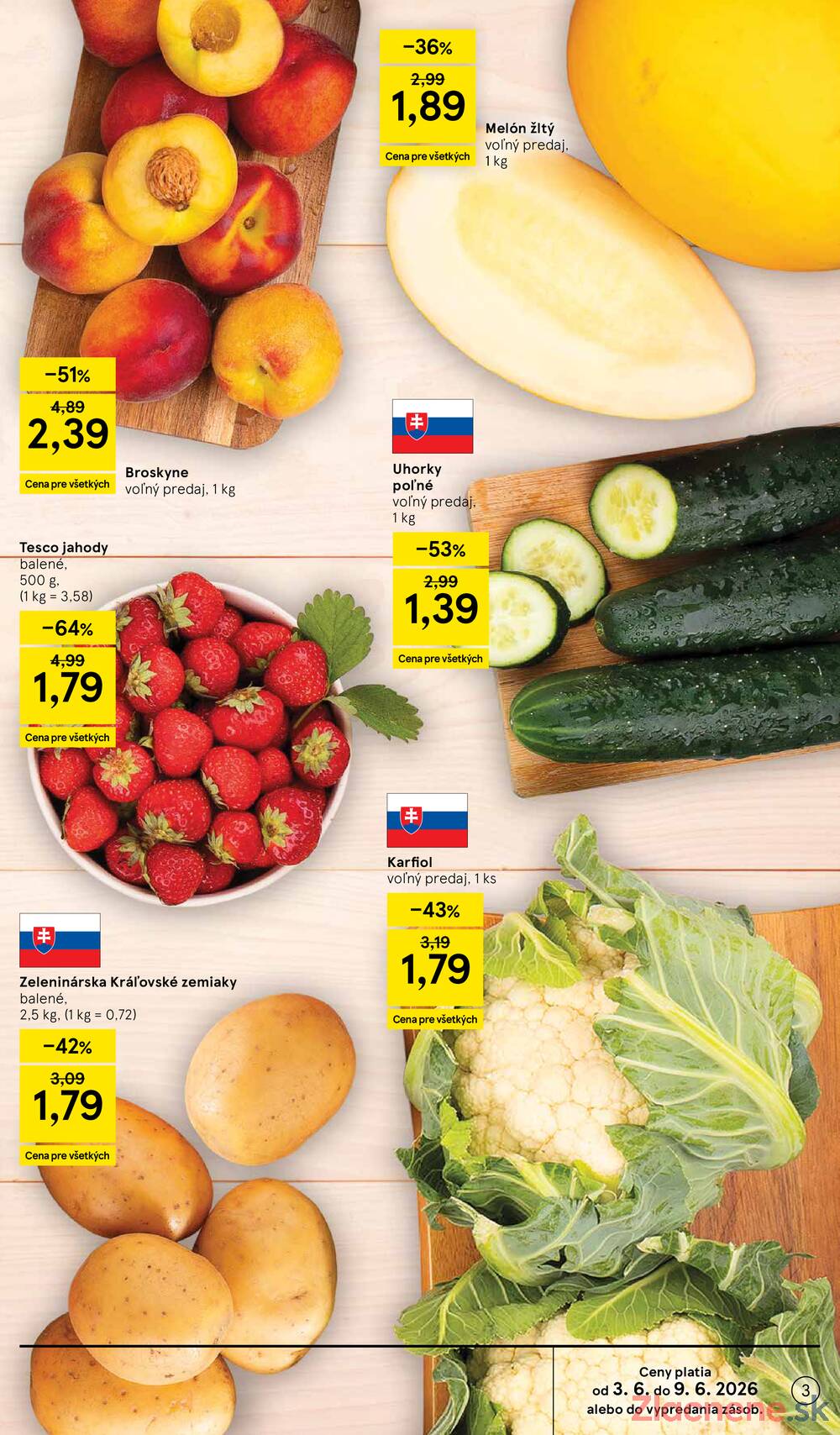 Tesco supermarkety od 3.6. do 9.6.2026