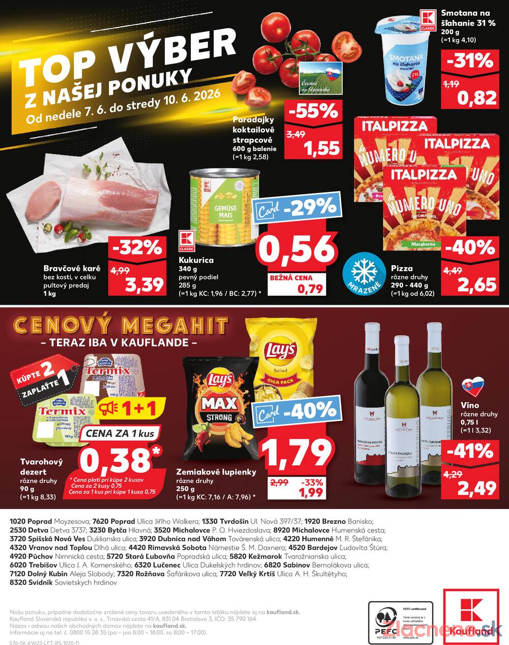 Leták Kaufland - Kaufland 4.6. - 10.6. - Kaufland Spišská Nová Ves - strana 76 Leták Kaufland - Kaufland 4.6. - 10.6. - Kaufland Spišská Nová Ves - strana 76