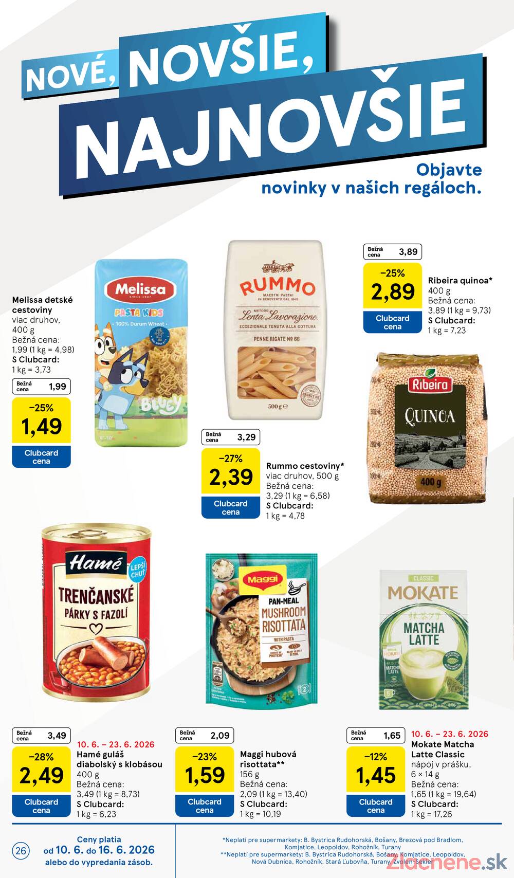 Tesco supermarkety od 10.6. do 16.6.2026