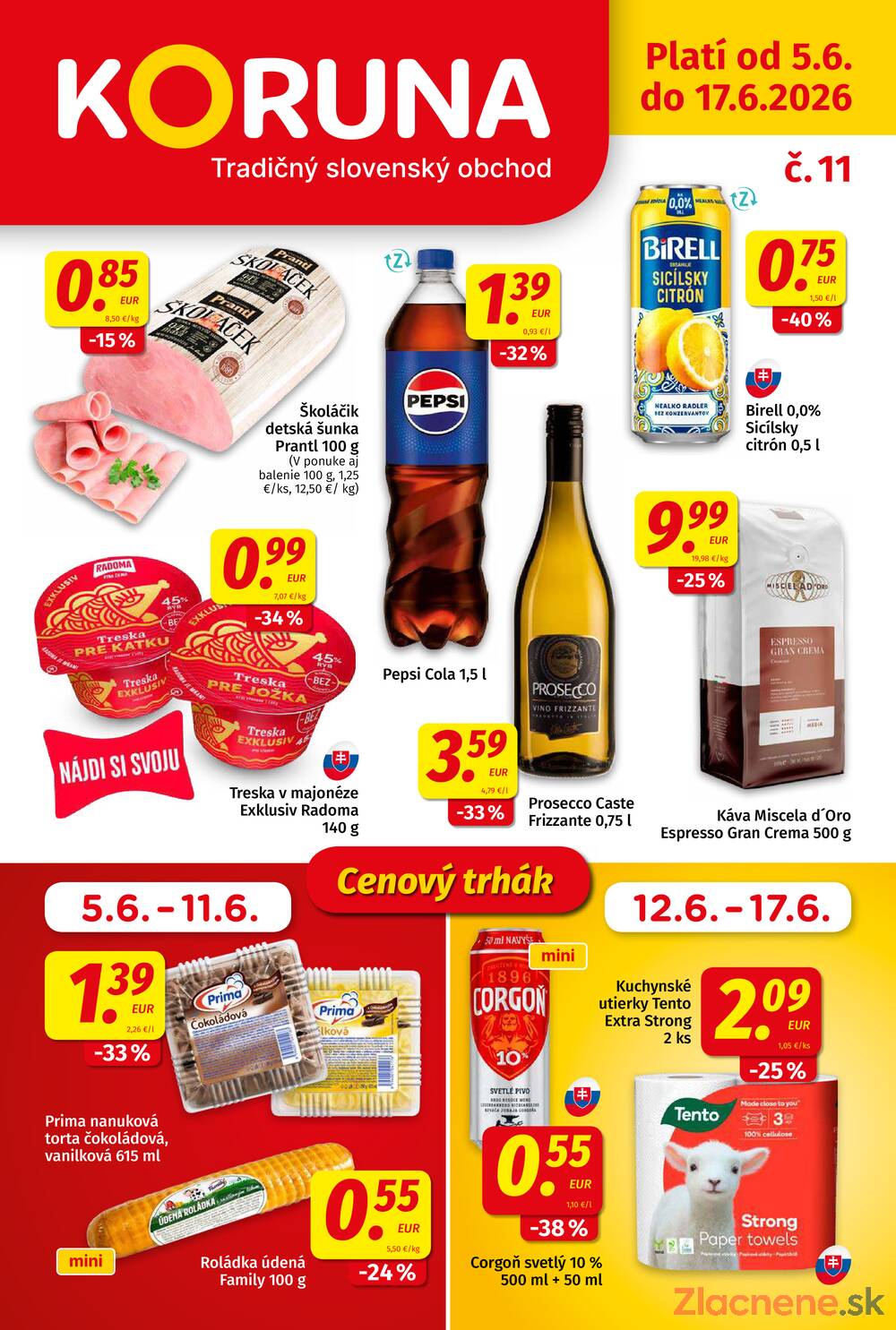 Leták KORUNA - KORUNA do 17.6. - strana 1 Leták KORUNA - KORUNA do 17.6. - strana 1