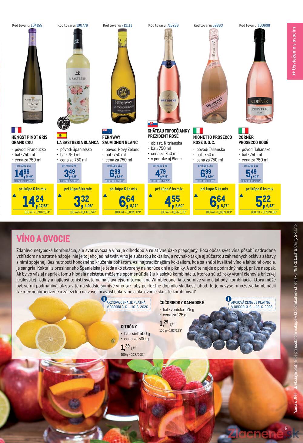 Leták METRO - METRO Letné drinky do 30.6. - strana 9 Leták METRO - METRO Letné drinky do 30.6. - strana 9