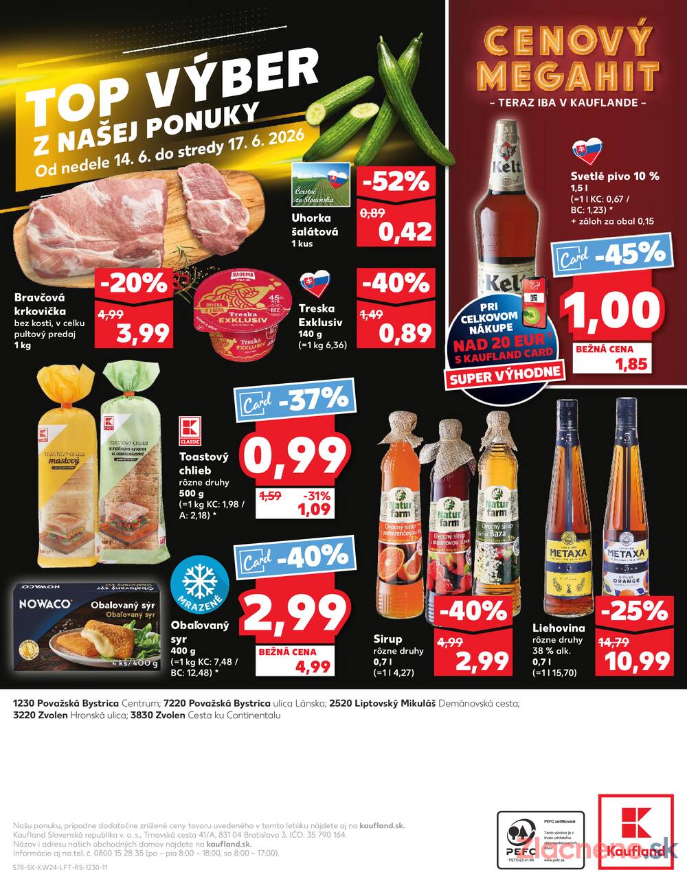 Kaufland 11.6. - 17.6. - Kaufland Liptovský Mikuláš