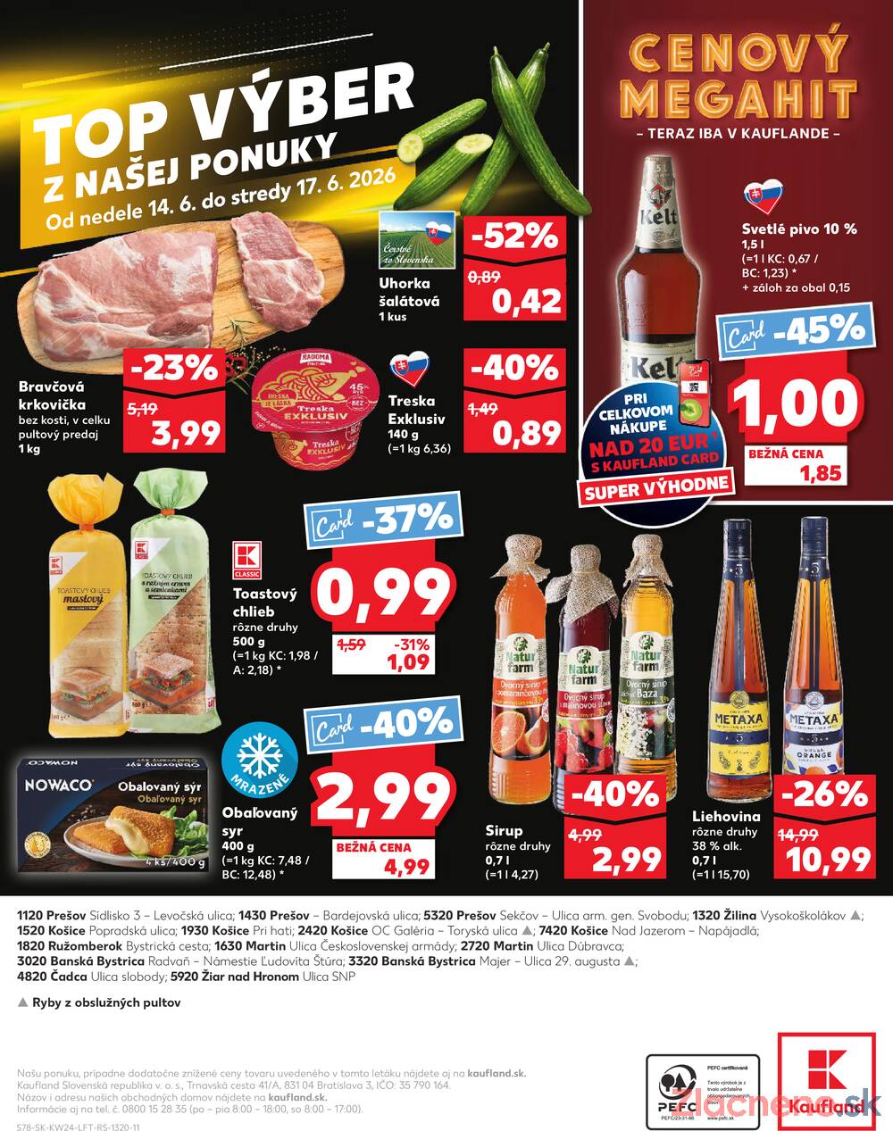 Kaufland 11.6. - 17.6. - Kaufland Košice-Pri hati