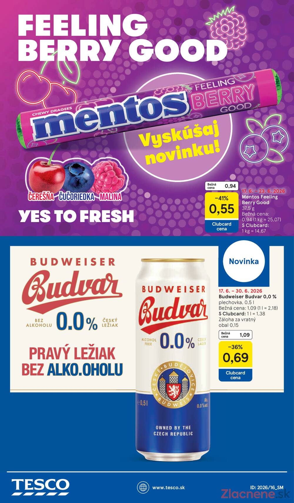 Tesco supermarkety od 17.6. do 23.6.2026