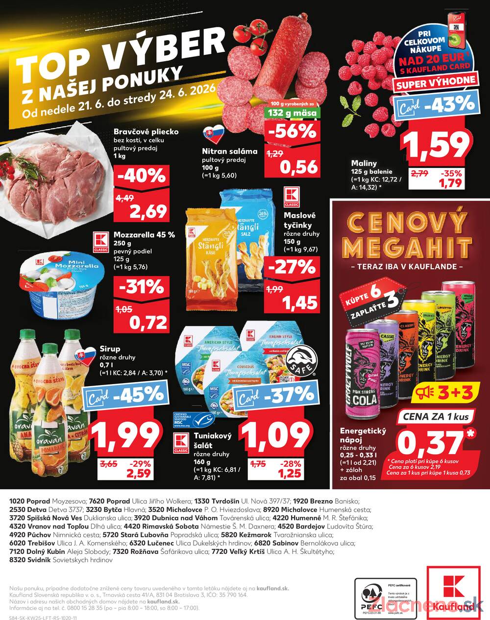 Kaufland 18.6. - 24.6. - Kaufland Púchov