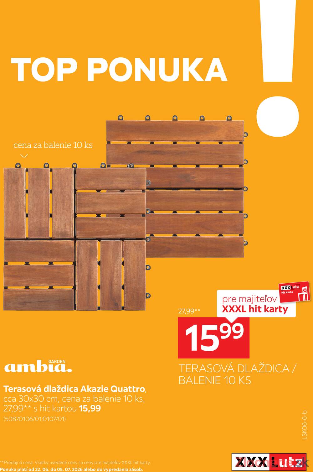 Leták XXXLutz - XXXLutz Top ponuka VI. do 5.7. - strana 1