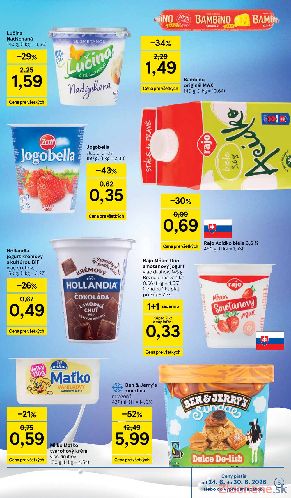 Tesco supermarkety od 24.6. do 30.6.2026