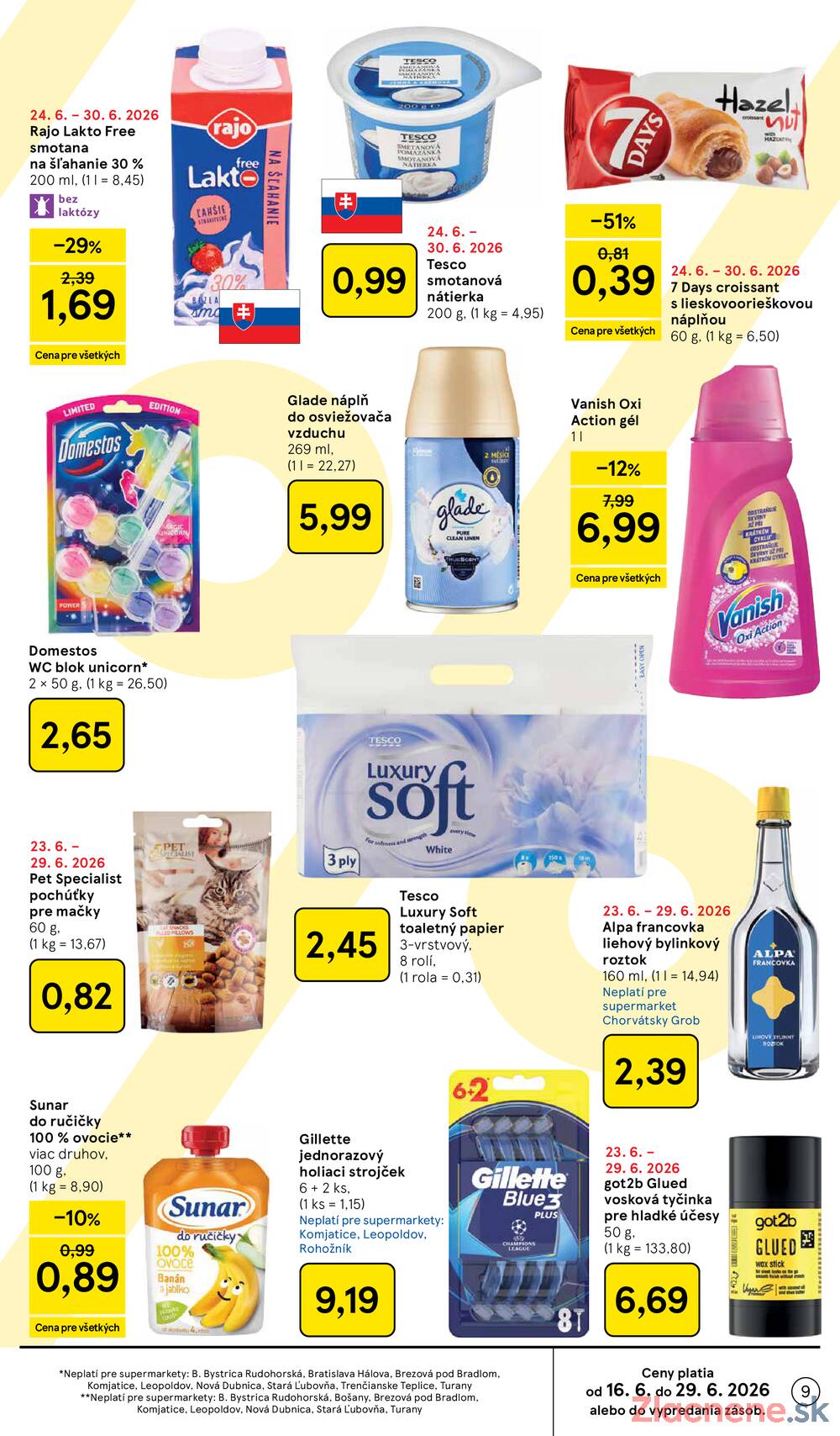 Tesco supermarkety od 24.6. do 30.6.2026