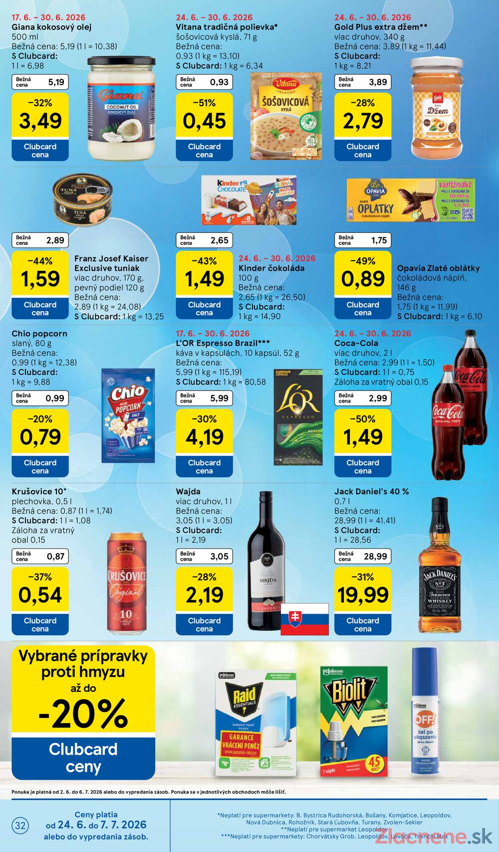 Tesco supermarkety od 24.6. do 30.6.2026