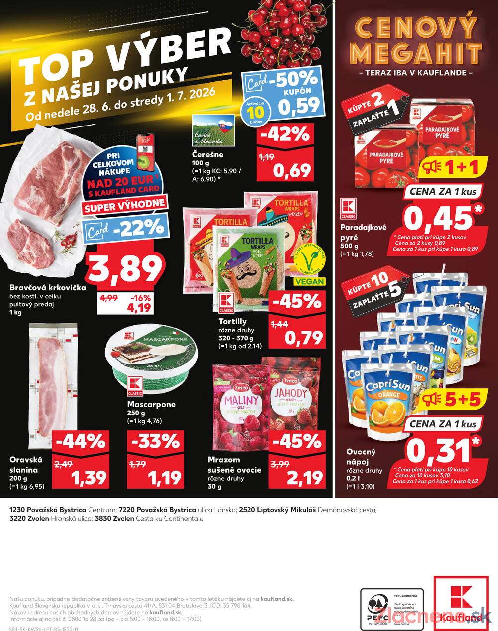 Kaufland 25.6. - 1.7. - Kaufland Považská Bystrica - Centrum