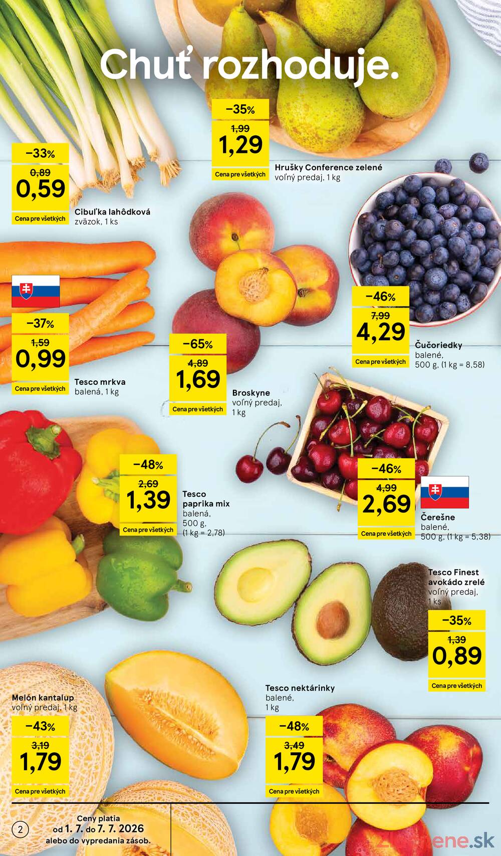 Leták Tesco - Tesco supermarkety od 1.7. do 7.7.2026 - strana 2 Leták Tesco - Tesco supermarkety od 1.7. do 7.7.2026 - strana 2