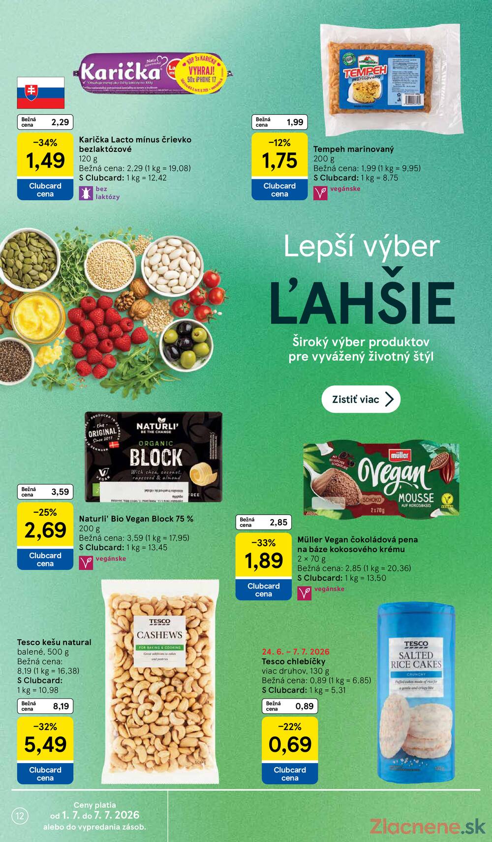 Tesco supermarkety od 1.7. do 7.7.2026