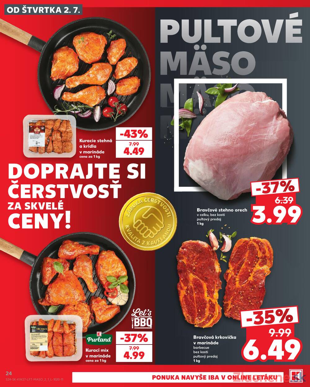 Leták Kaufland - Kaufland 2.7. - 8.7. - Kaufland Poprad - Jiřího Wolkera - strana 24