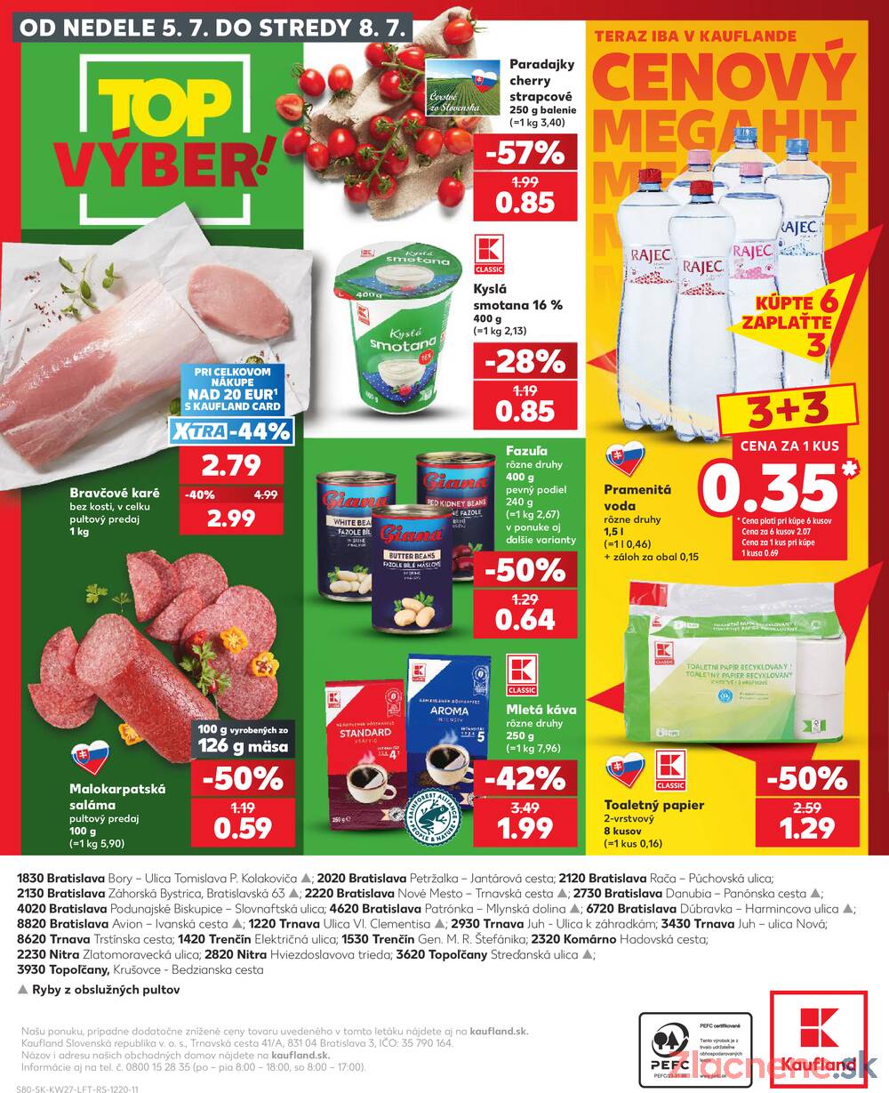 Leták Kaufland - Kaufland 2.7. - 8.7. - Kaufland Trnava - Juh - Bratislavská - strana 80