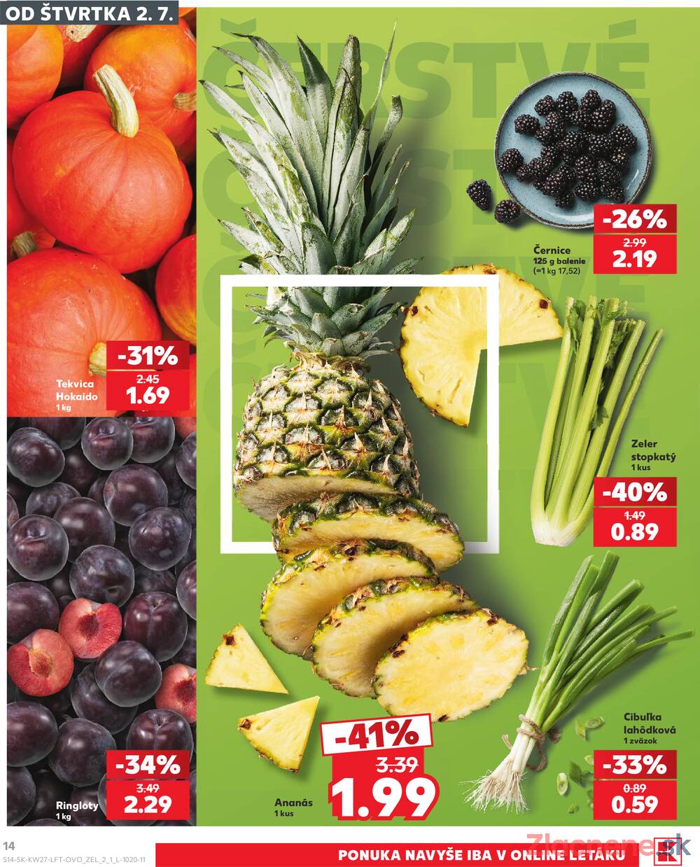 Leták Kaufland - Kaufland 2.7. - 8.7. - Kaufland Košice - OC Galéria  - strana 14