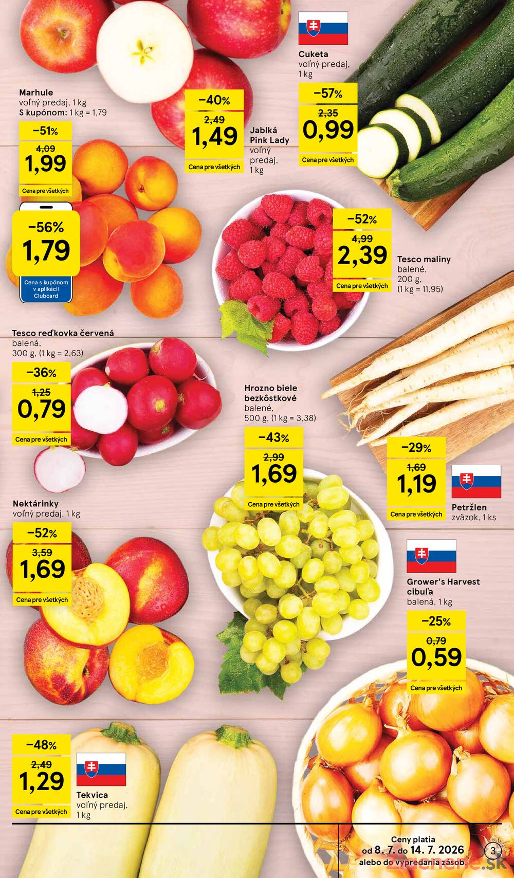 Leták Tesco - Tesco malé hypermarkety 8.7. - 14.7. - strana 3