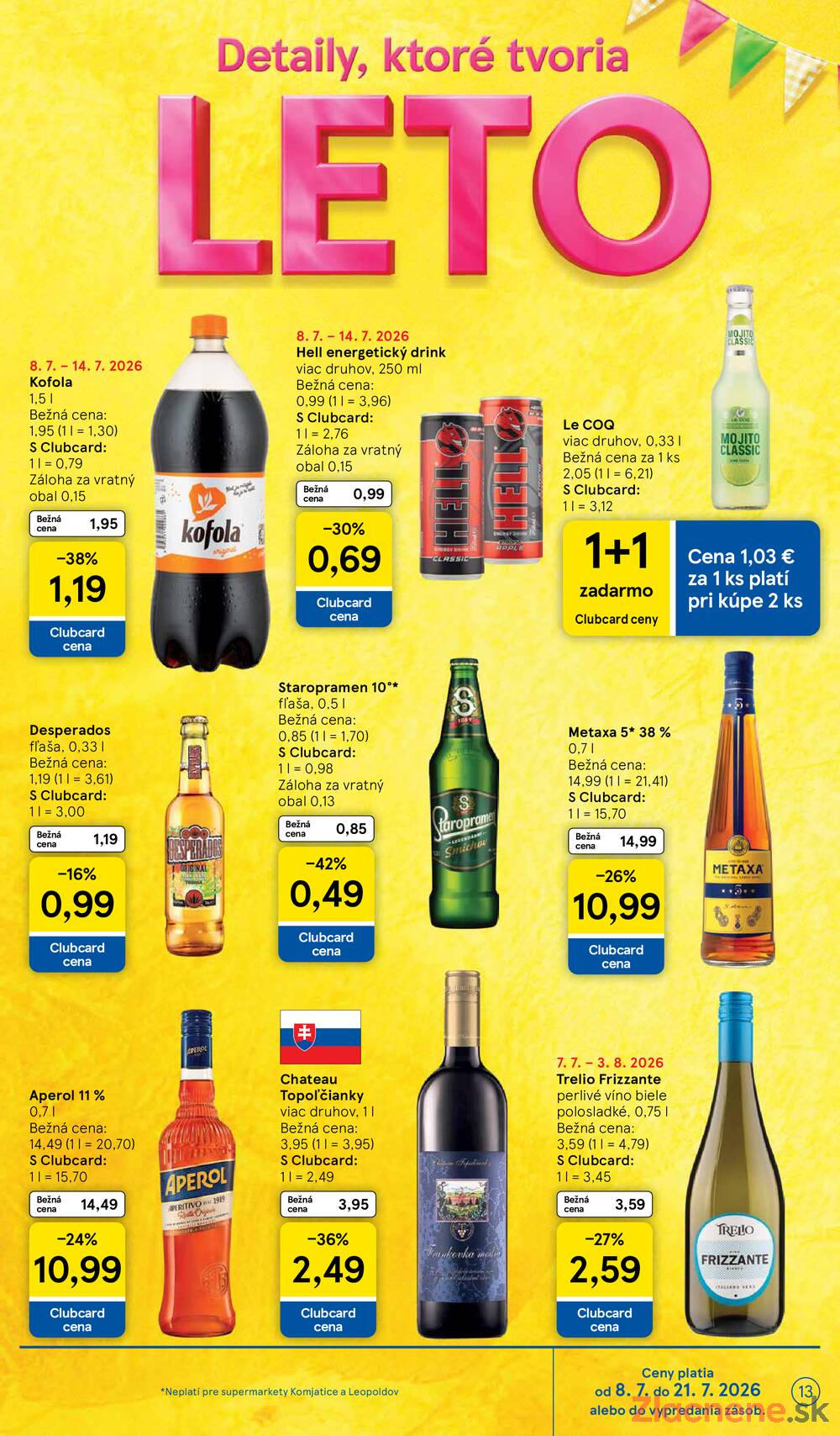 Tesco supermarkety od 8.7. do 14.7.2026