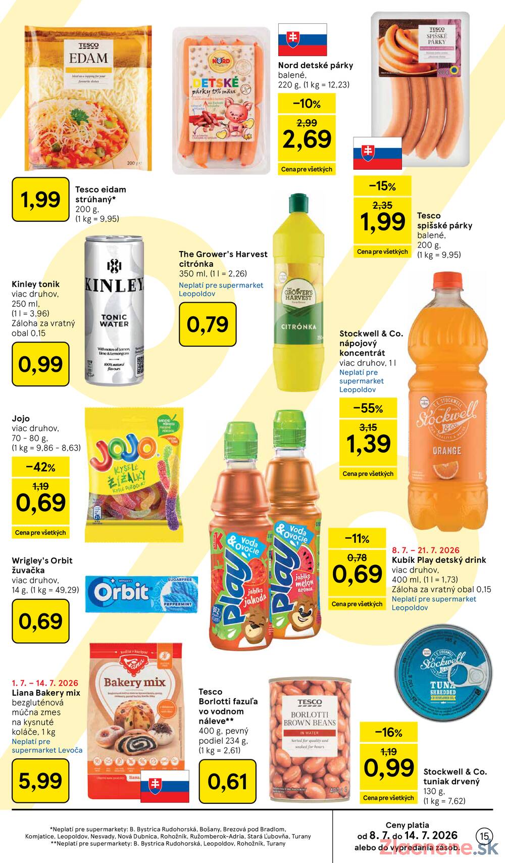 Tesco supermarkety od 8.7. do 14.7.2026