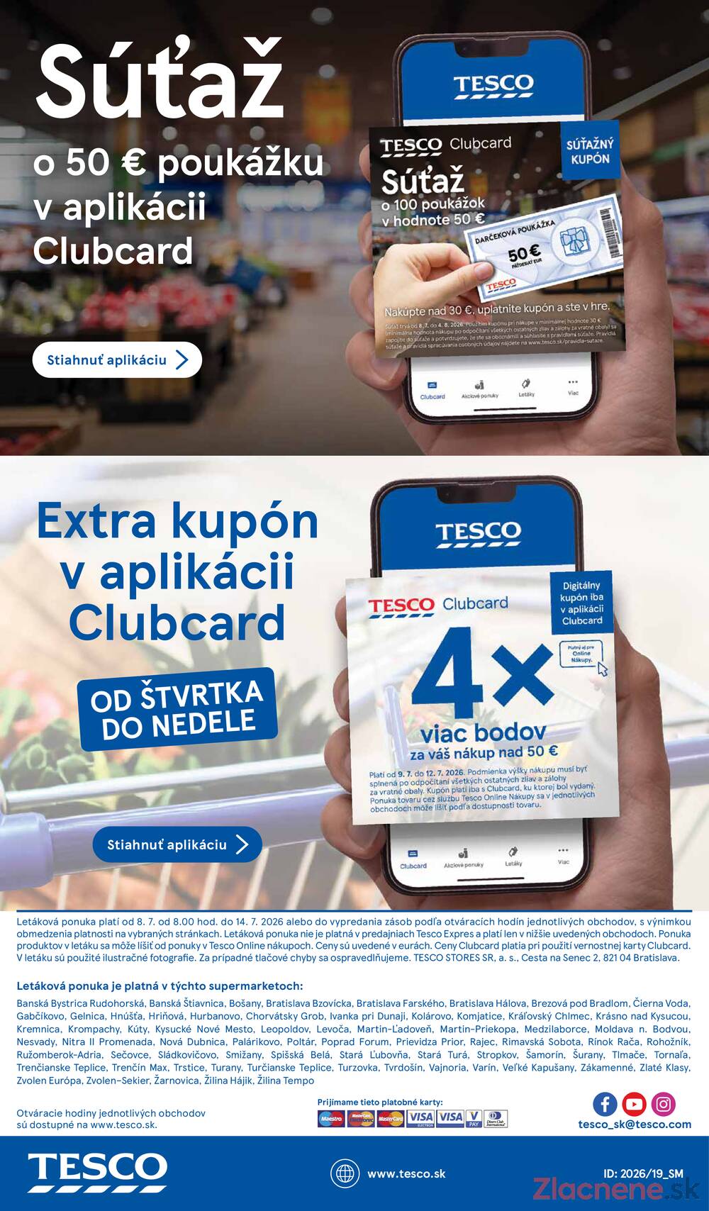 Tesco supermarkety od 8.7. do 14.7.2026