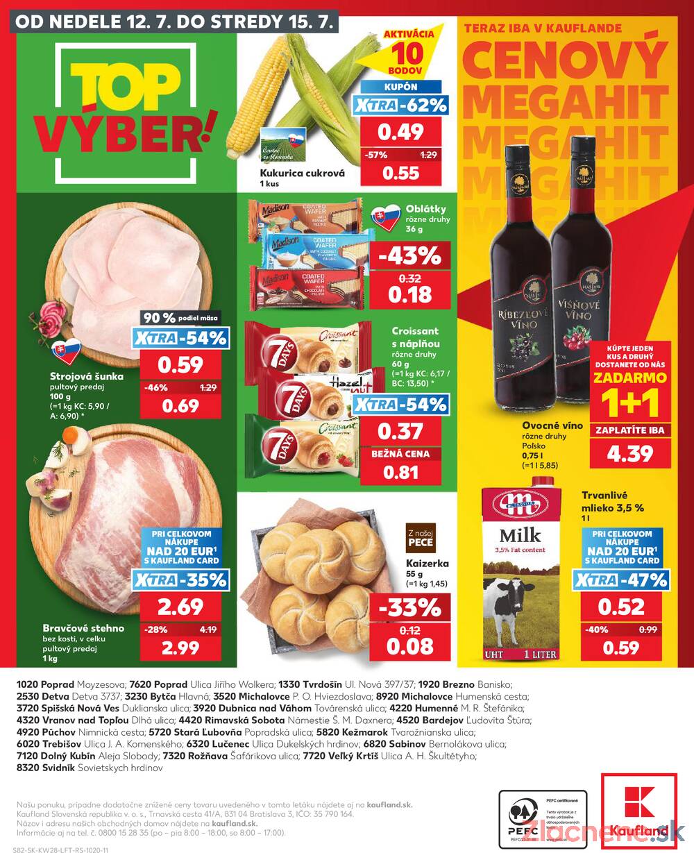 Kaufland 9.7. - 15.7. - Kaufland Spišská Nová Ves