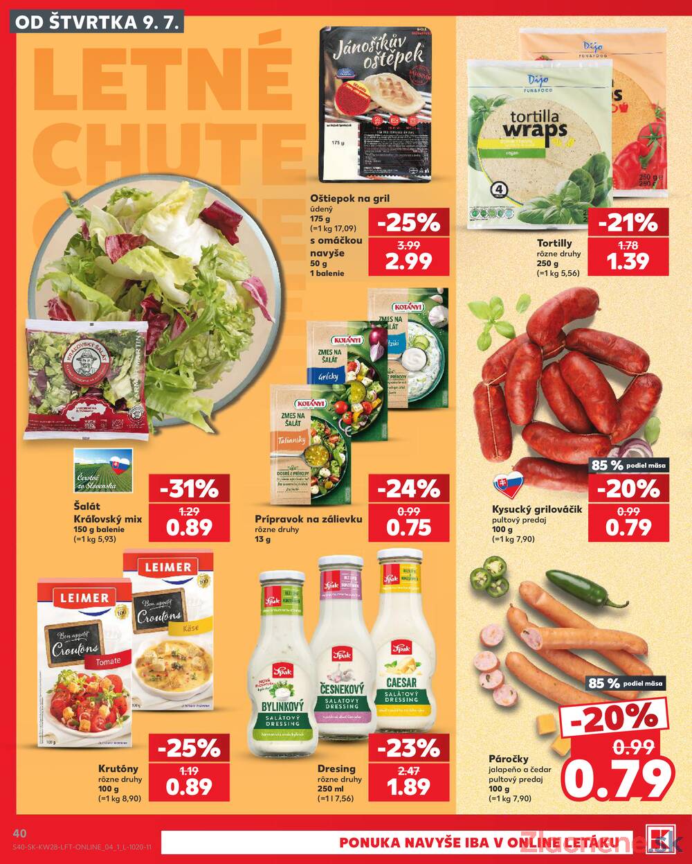 Kaufland 9.7. - 15.7. - Kaufland Bánovce nad Bebravou