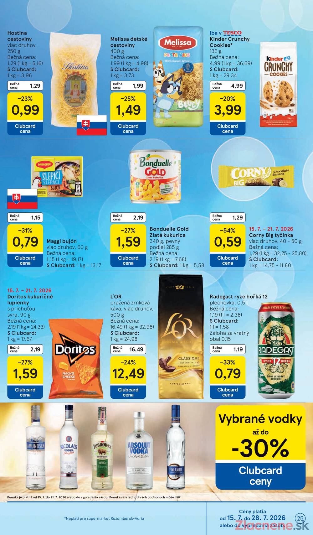 Leták Tesco - Tesco supermarkety od 15.7. do 21.7.2026 - strana 25 Leták Tesco - Tesco supermarkety od 15.7. do 21.7.2026 - strana 25