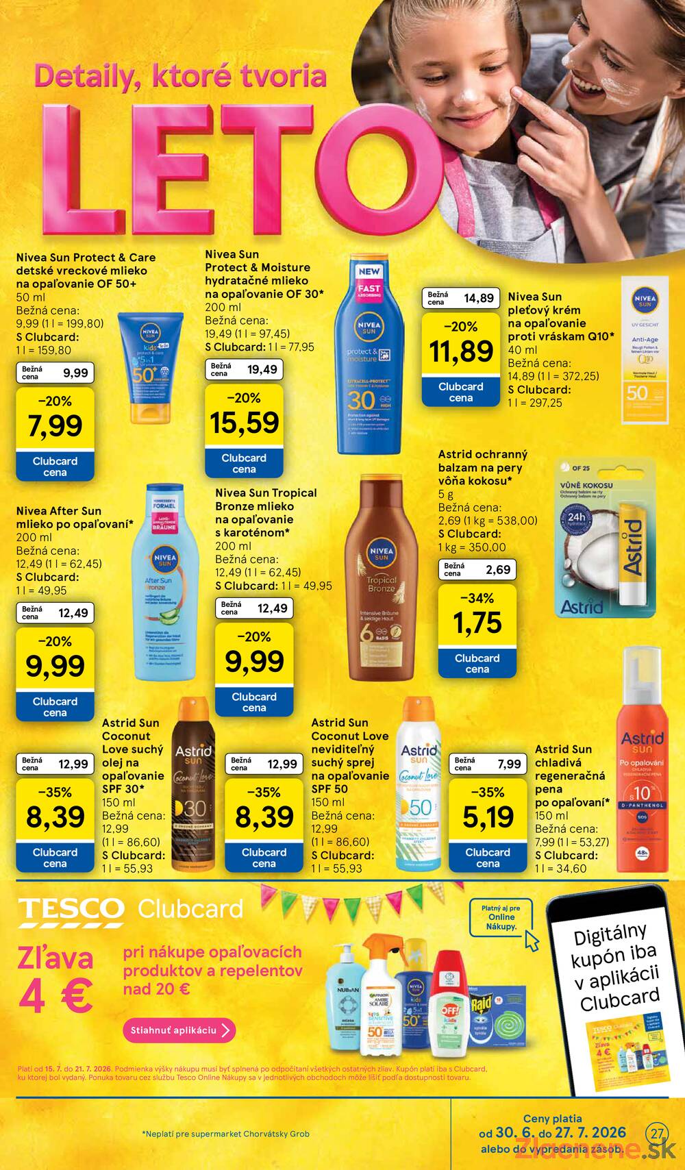 Leták Tesco - Tesco supermarkety od 15.7. do 21.7.2026 - strana 27 Leták Tesco - Tesco supermarkety od 15.7. do 21.7.2026 - strana 27
