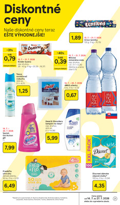 Tesco supermarkety od 15.7. do 21.7.2026