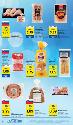 Tesco supermarkety od 15.7. do 21.7.2026