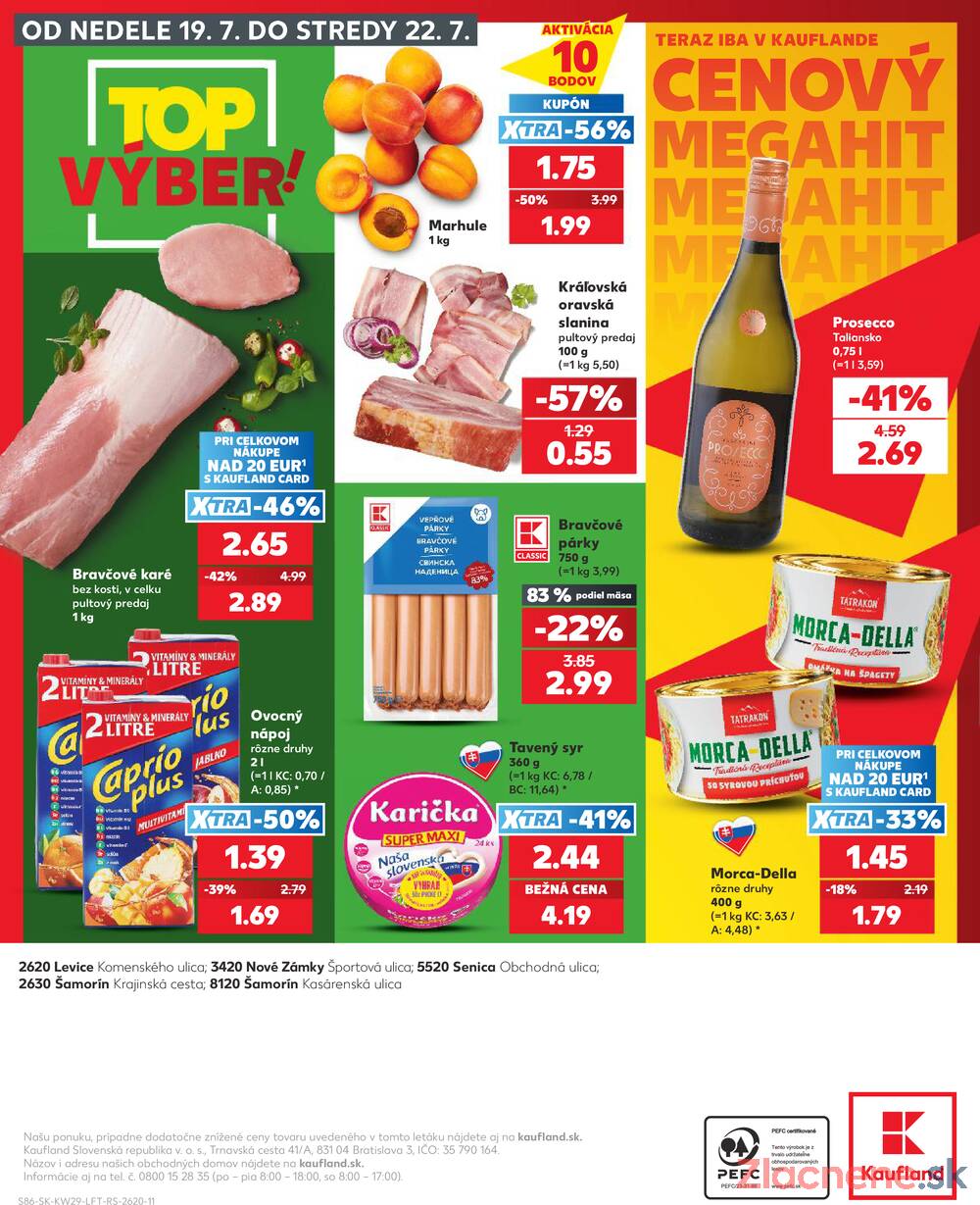 Kaufland 16.7. - 22.7. - Kaufland Šamorín-Mliečno - Krajinská cesta