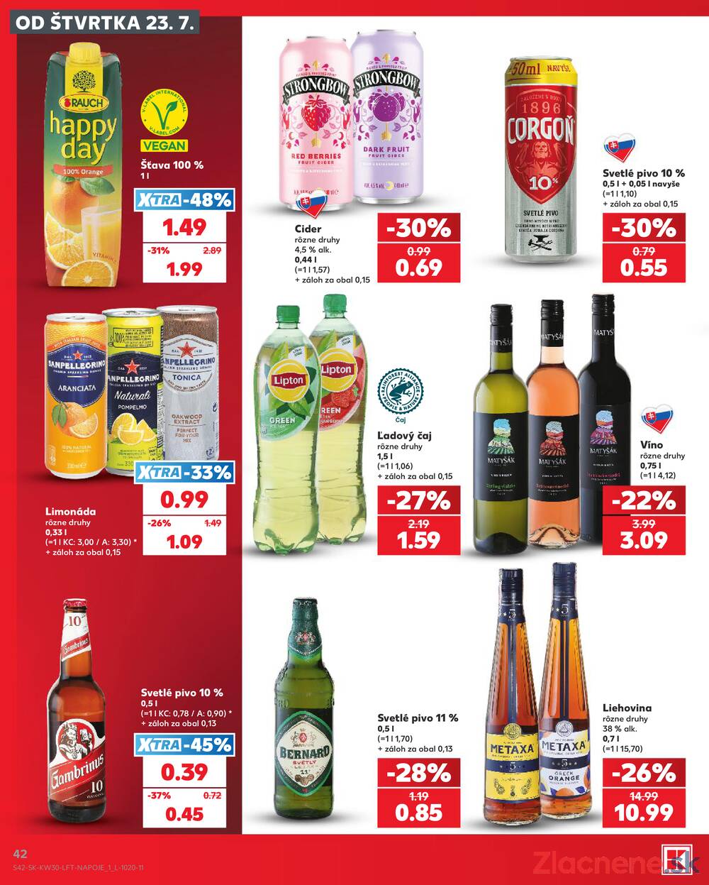Leták Kaufland - Kaufland 23.7. - 29.7. - Kaufland Vranov nad Topľou - strana 42 Leták Kaufland - Kaufland 23.7. - 29.7. - Kaufland Vranov nad Topľou - strana 42
