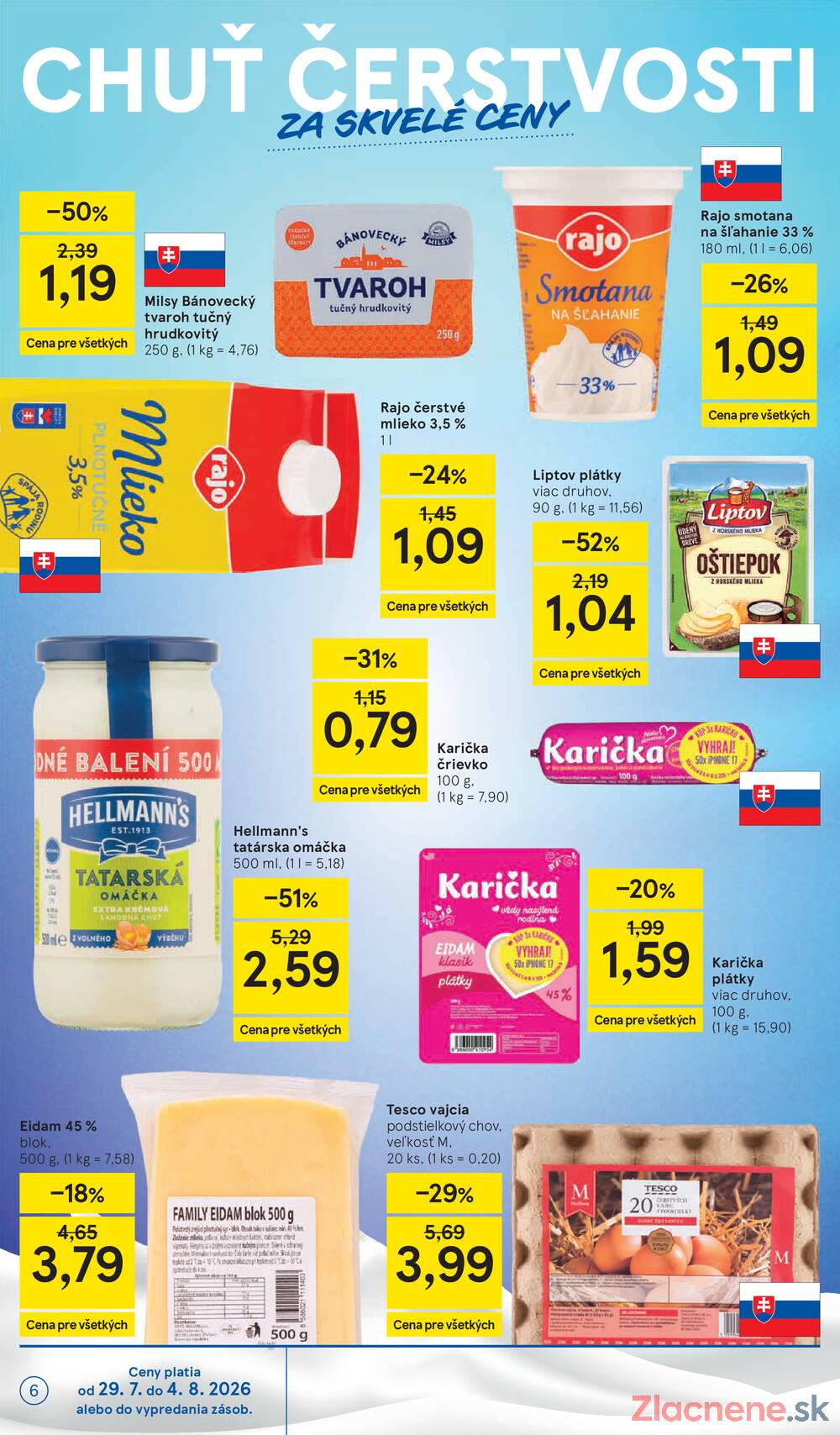 Tesco hypermarkety 29.7. - 4.8.