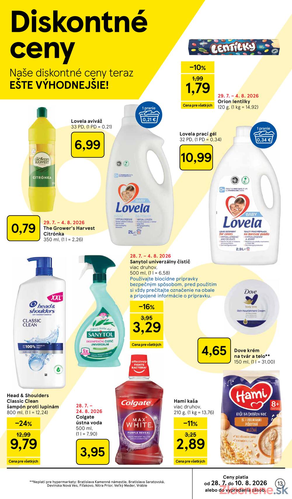 Tesco hypermarkety 29.7. - 4.8.