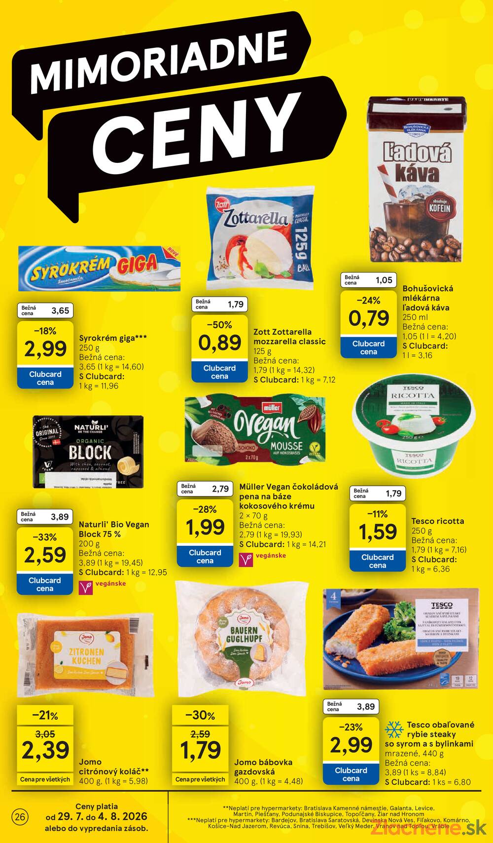Tesco hypermarkety 29.7. - 4.8.