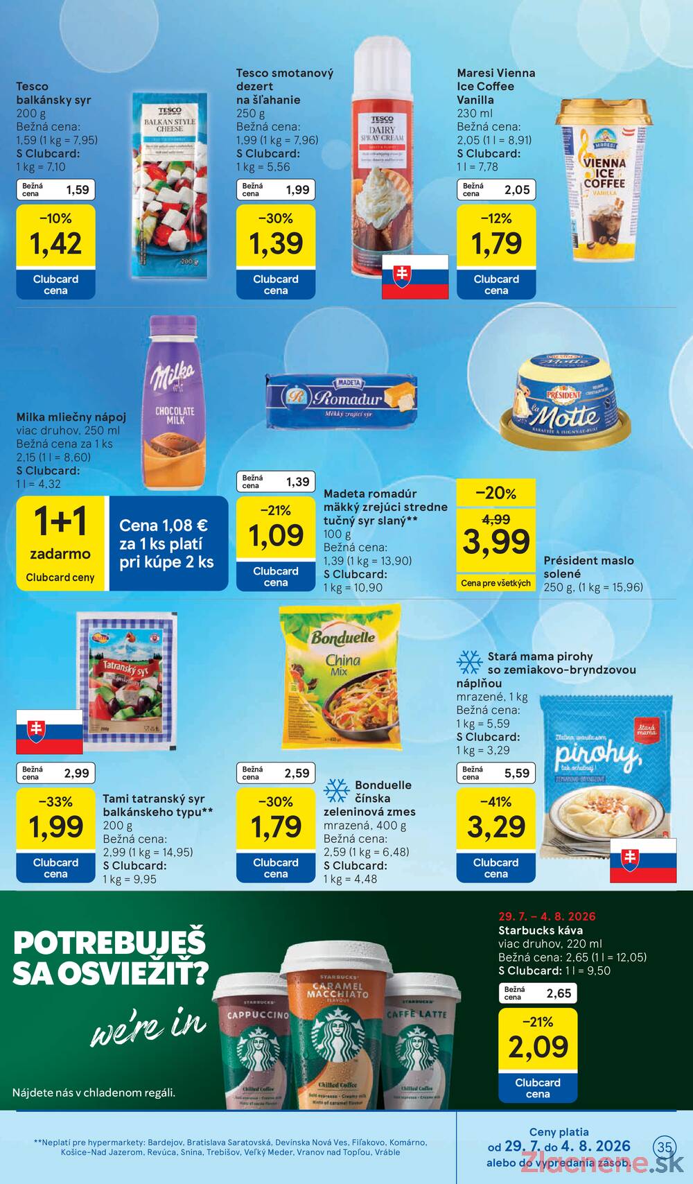 Tesco hypermarkety 29.7. - 4.8.
