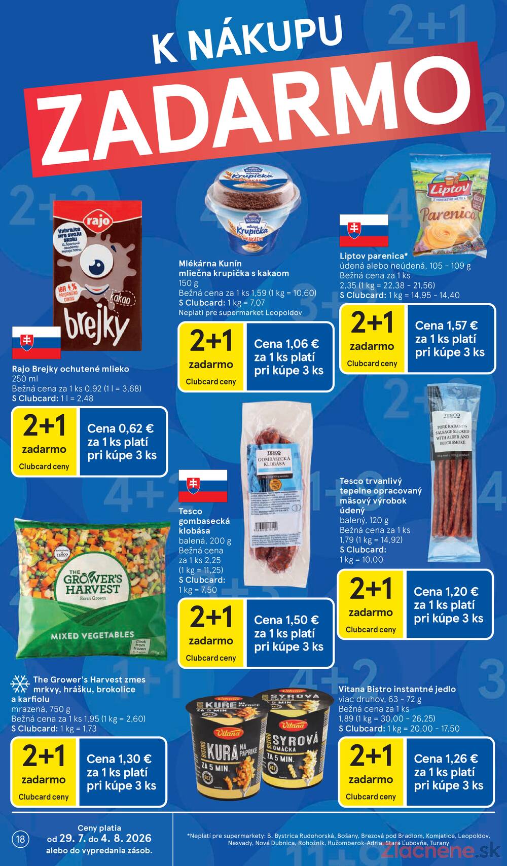 Tesco supermarkety od 29.7. do 4.8.2026