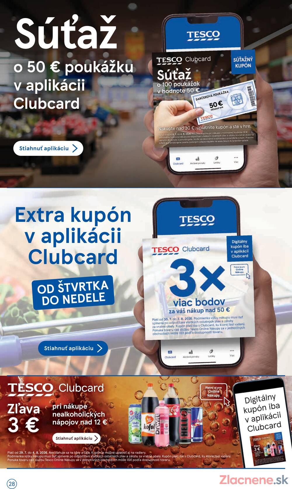 Tesco supermarkety od 29.7. do 4.8.2026