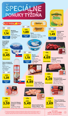 Tesco supermarkety od 29.7. do 4.8.2026