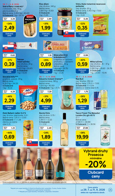 Tesco supermarkety od 29.7. do 4.8.2026