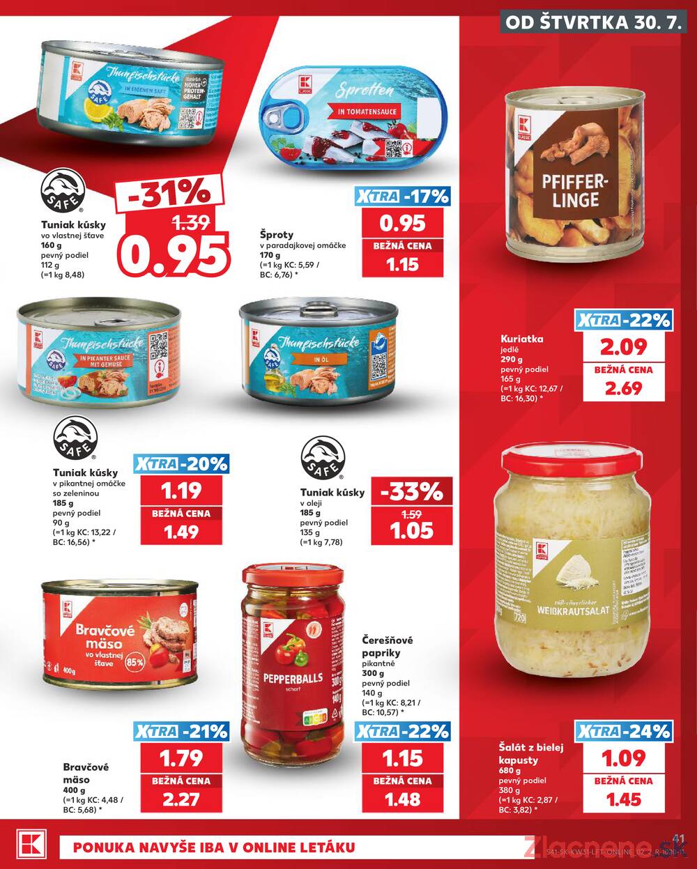Leták Kaufland - Kaufland 30.7. - 5.8. - Kaufland Humenné - strana 41 Leták Kaufland - Kaufland 30.7. - 5.8. - Kaufland Humenné - strana 41