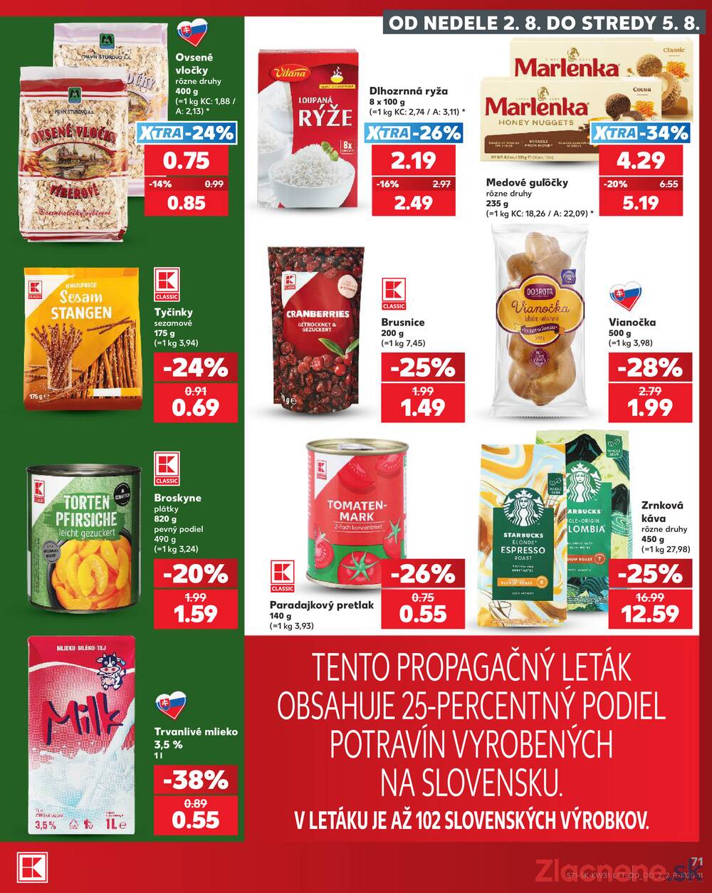 Leták Kaufland - Kaufland 30.7. - 5.8. - Kaufland Rimavská Sobota - strana 71 Leták Kaufland - Kaufland 30.7. - 5.8. - Kaufland Rimavská Sobota - strana 71