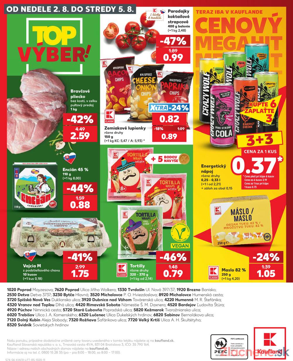 Kaufland 30.7. - 5.8. - Kaufland Bardejov